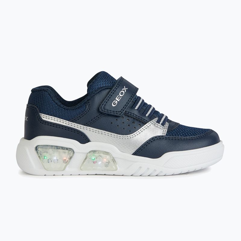 Geox Illuminus blu oceano/argento scarpe junior 11
