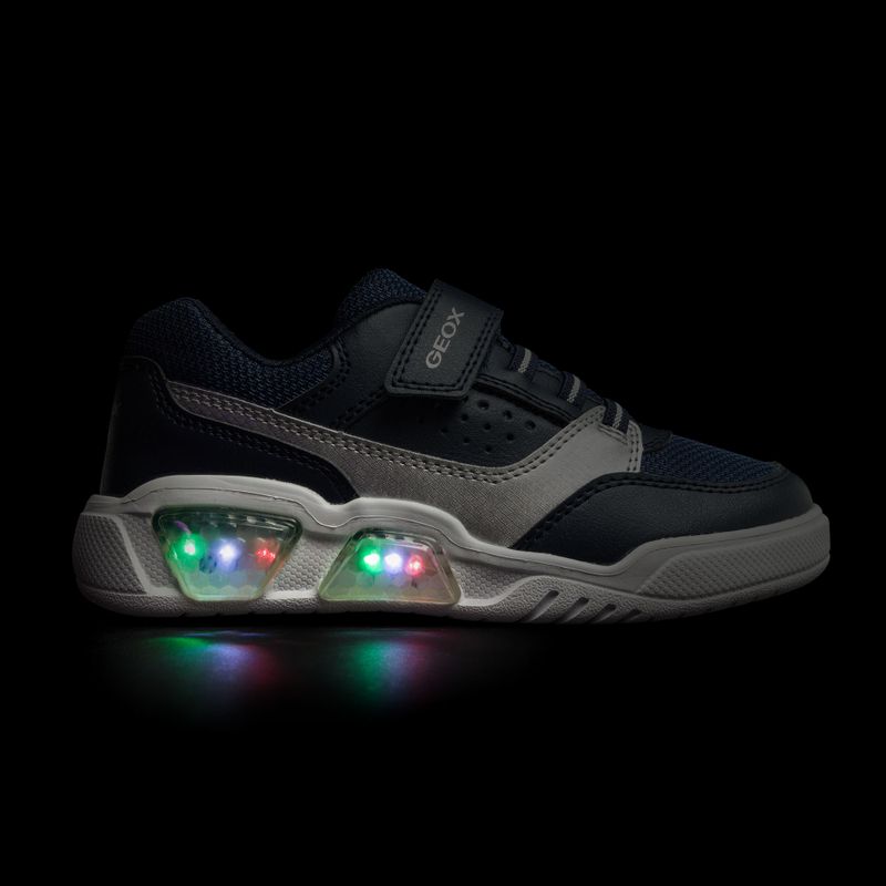 Geox Illuminus blu oceano/argento scarpe junior 8