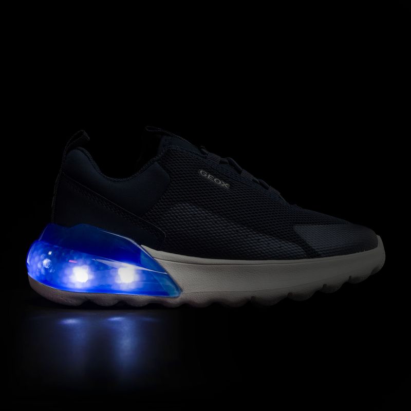 Geox Activart Illuminus scarpe junior blu oceano 8