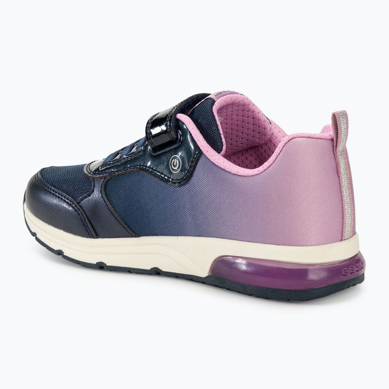 Geox Spaceclub navy/lavanda scarpe junior 3