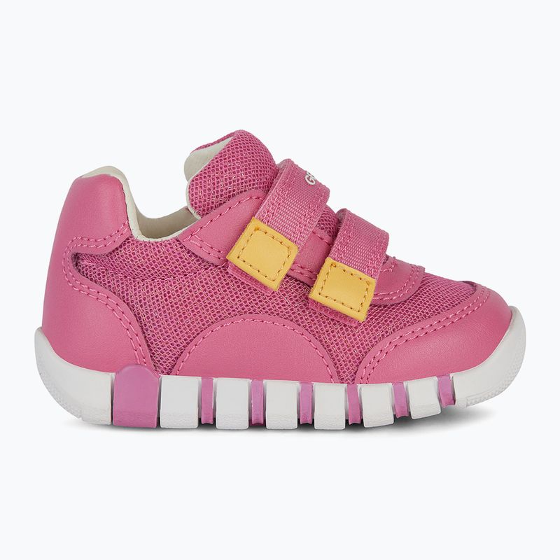 Geox Iupidoo rosa / giallo scarpe da bambino 9