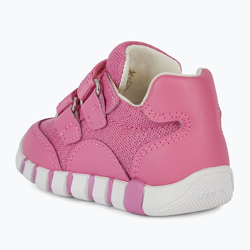 Geox Iupidoo rosa / giallo scarpe da bambino 10