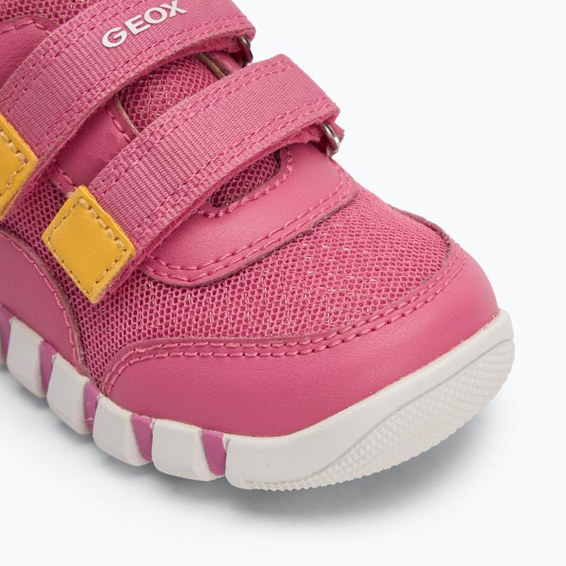 Geox Iupidoo rosa / giallo scarpe da bambino 7