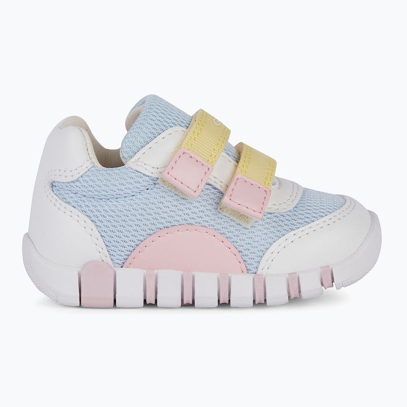 Geox Iupidoo cristallo / bianco scarpe da bambino 9