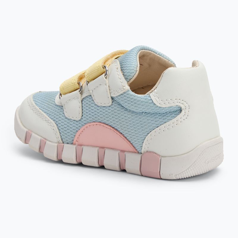 Geox Iupidoo cristallo / bianco scarpe da bambino 3