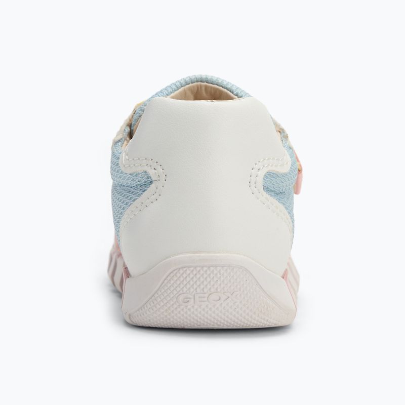 Geox Iupidoo cristallo / bianco scarpe da bambino 6