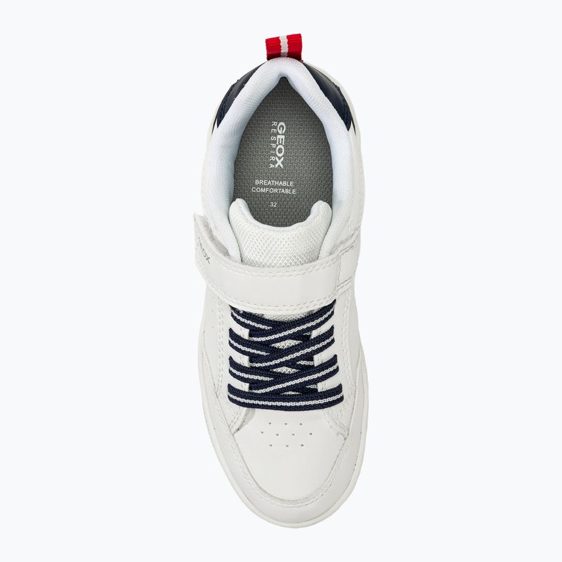 Scarpe Geox Washiba junior bianco/blu oceano 5