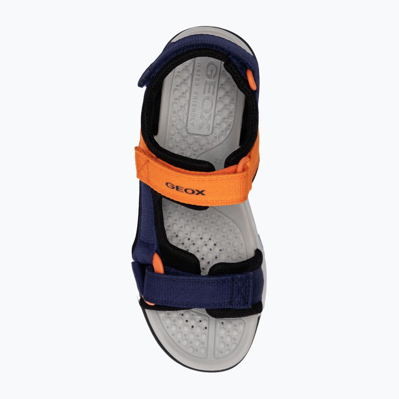 Geox Borealis sandali junior blu oceano/arancio 5