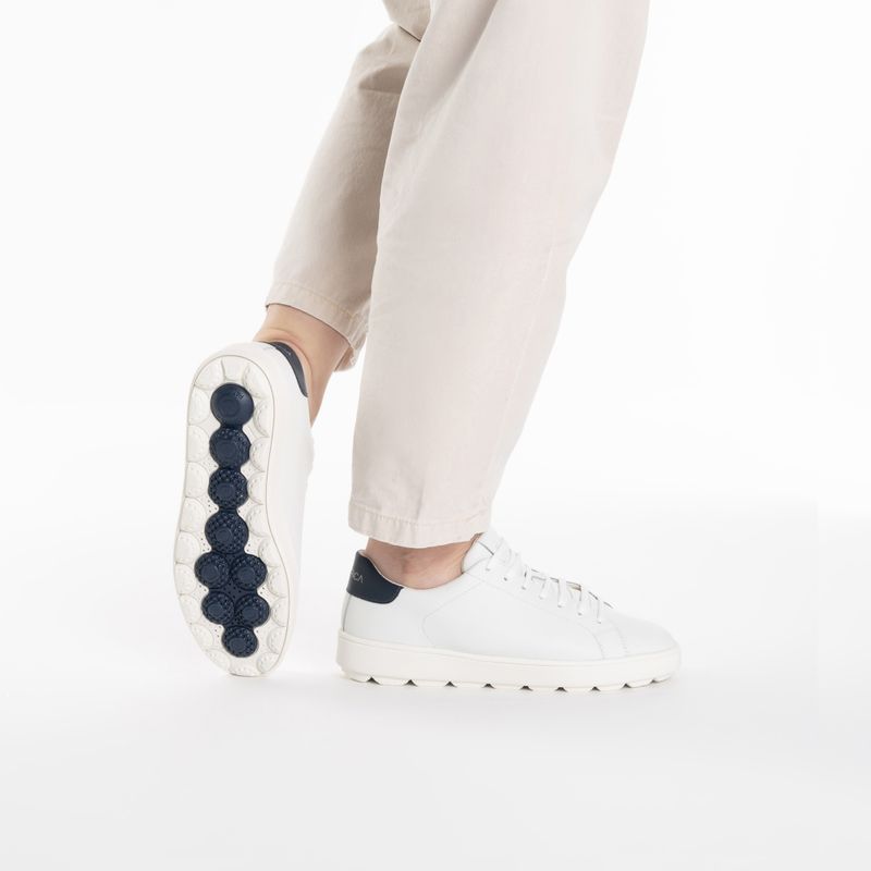 Geox Spherica Ecub-1 bianco/blu oceano scarpe da donna 2