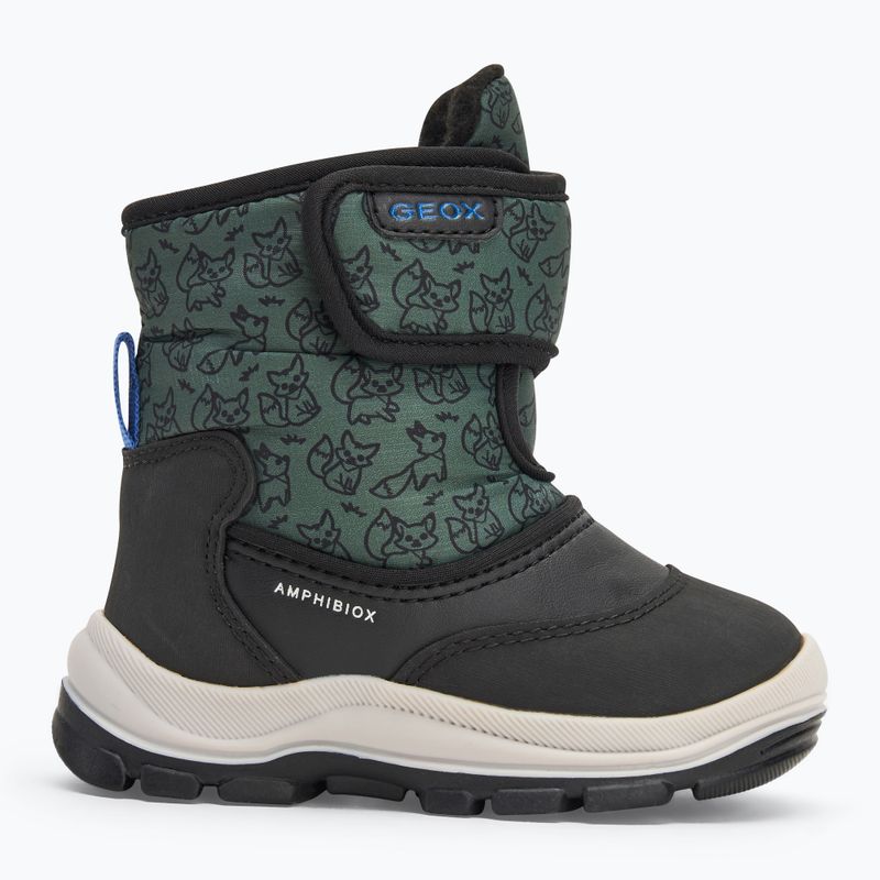 Geox Flanfil ABX nero / foresta stivali da neve per bambini 2