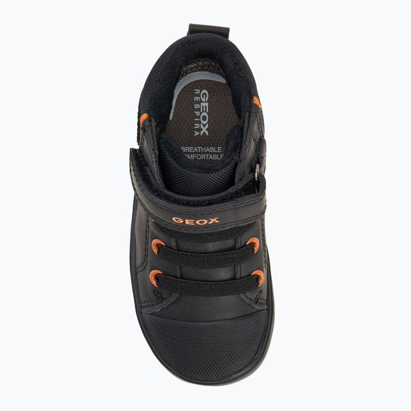 Geox Gisli nero/arancio scuro scarpe da bambino 5