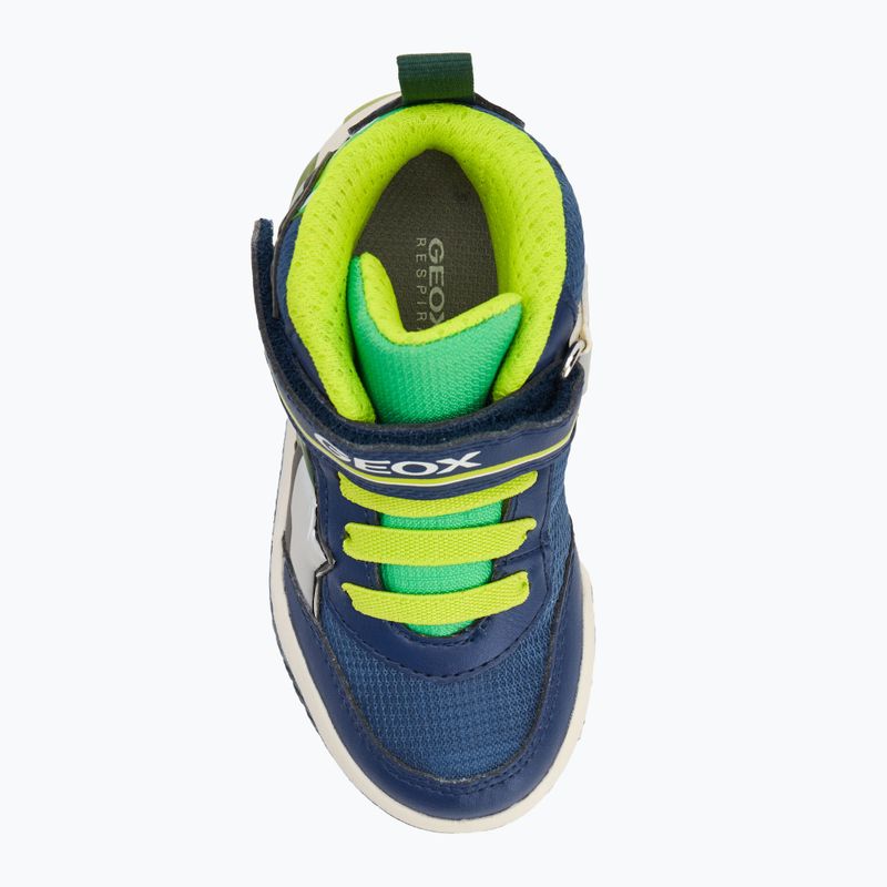 Geox Inek scarpe da bambino blu/verde lime 5
