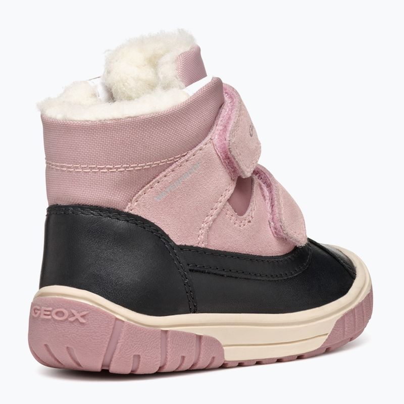 Geox Omar nero / rosa stivali da neve per bambini 11