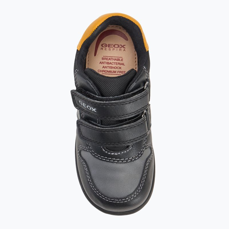 Geox Elthan nero/ocra scarpe da bambino 5