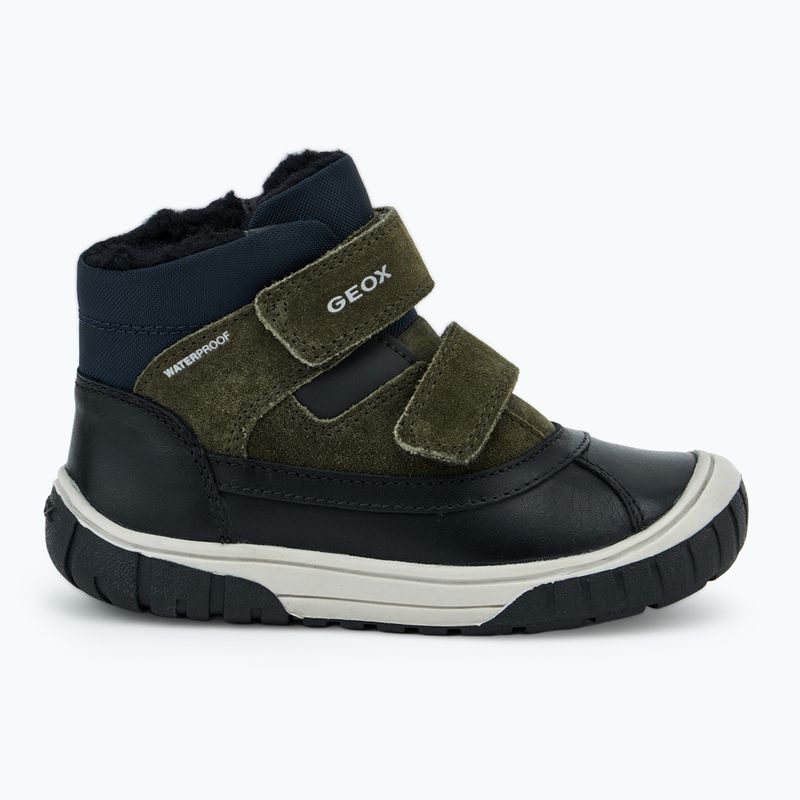 Stivali da neve per bambini Geox Omar nero/verde scuro 2