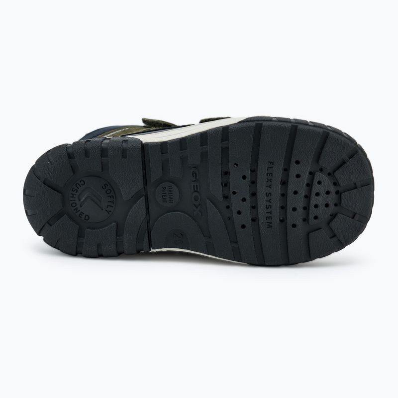 Stivali da neve per bambini Geox Omar nero/verde scuro 4