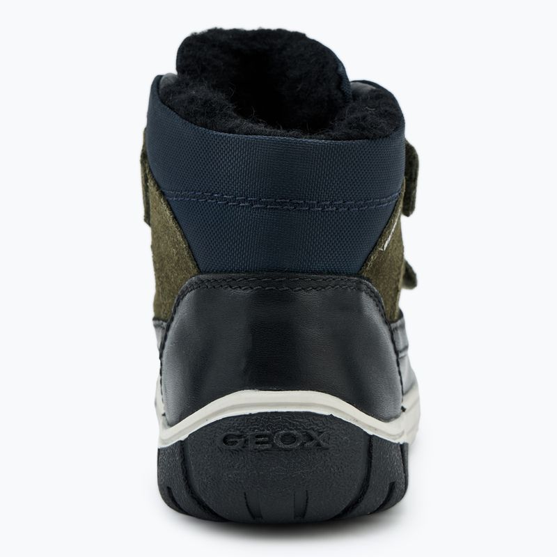 Stivali da neve per bambini Geox Omar nero/verde scuro 6