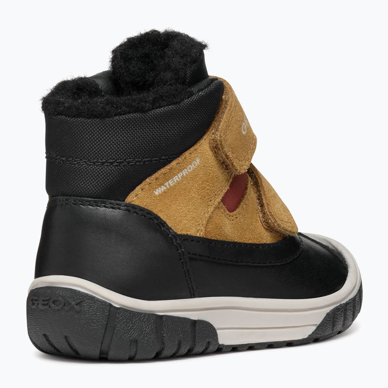 Geox Omar nero / curry stivali da neve per bambini 4