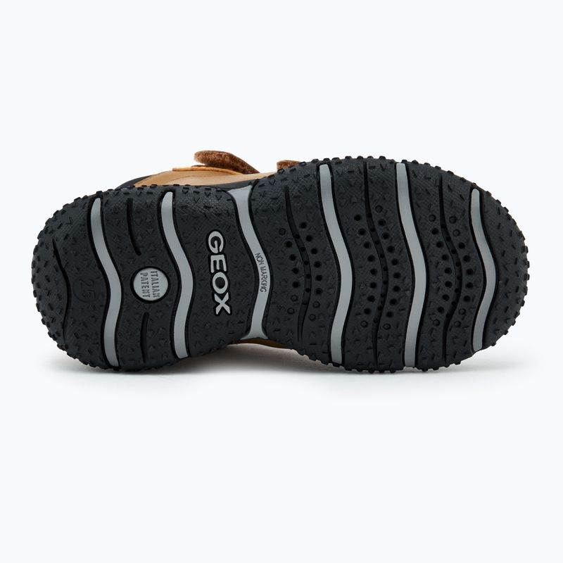Geox Baltic ABX scarpe da bambino giallo scuro/nero 4