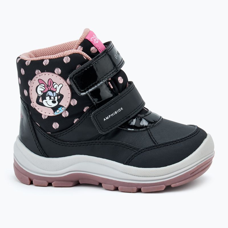 Geox Flantil ABX scarpe da bambino nero/rosa antico 2