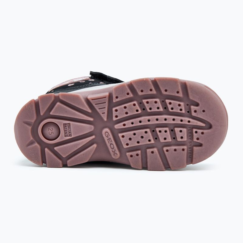 Geox Flantil ABX scarpe da bambino nero/rosa antico 4