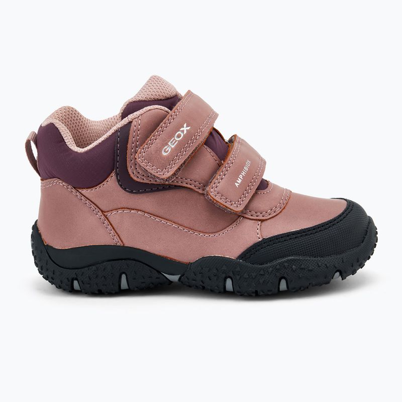 Geox Baltic ABX scarpe da bambino rosa scuro/bordeaux scuro 2