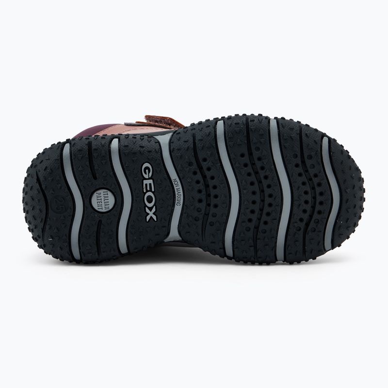 Geox Baltic ABX scarpe da bambino rosa scuro/bordeaux scuro 4