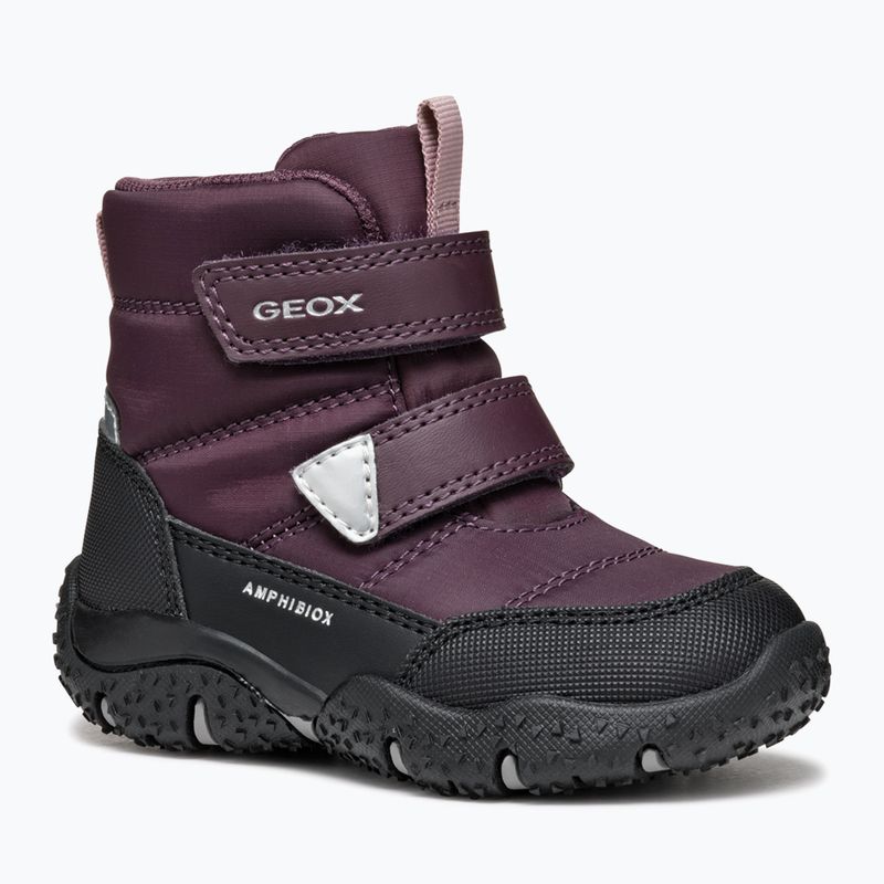 Geox Baltic ABX bordeaux scuro/nero stivali da neve per bambini 8