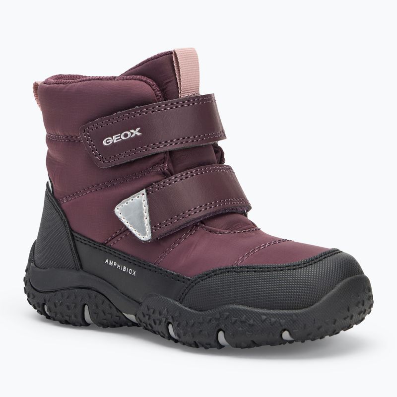 Geox Baltic ABX bordeaux scuro/nero stivali da neve per bambini
