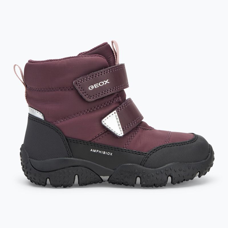 Geox Baltic ABX bordeaux scuro/nero stivali da neve per bambini 2