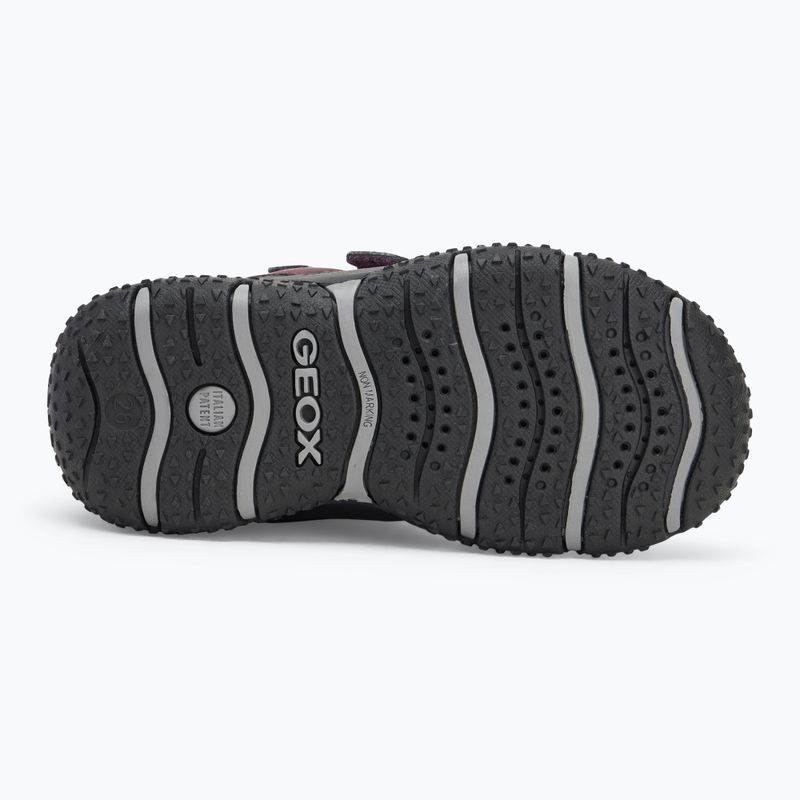 Geox Baltic ABX bordeaux scuro/nero stivali da neve per bambini 4