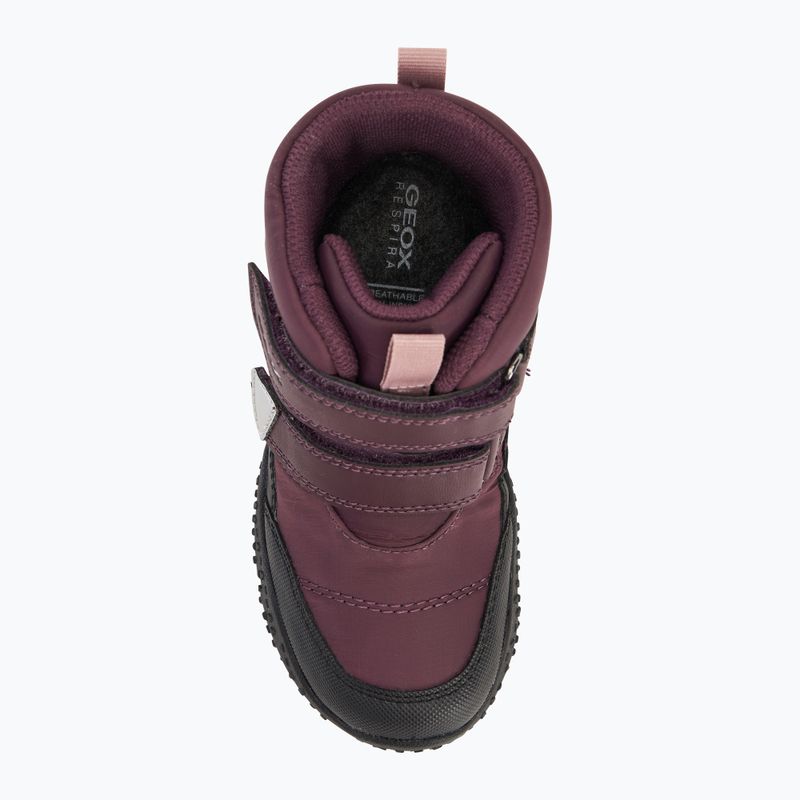 Geox Baltic ABX bordeaux scuro/nero stivali da neve per bambini 5