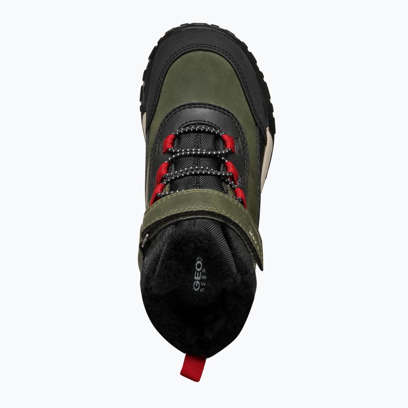 Geox Trekkyup ABX verde scuro/nero stivali da neve junior 12