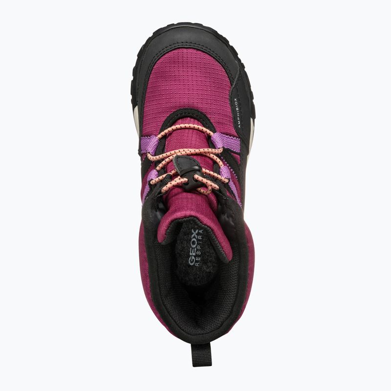 Geox Trekkyup ABX lampone scuro/nero stivali da neve junior 11