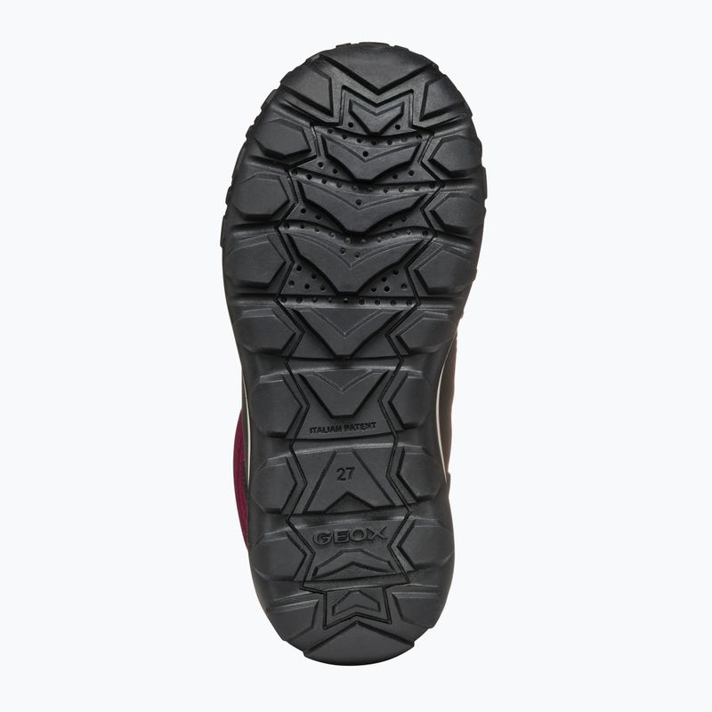 Geox Trekkyup ABX lampone scuro/nero stivali da neve junior 12