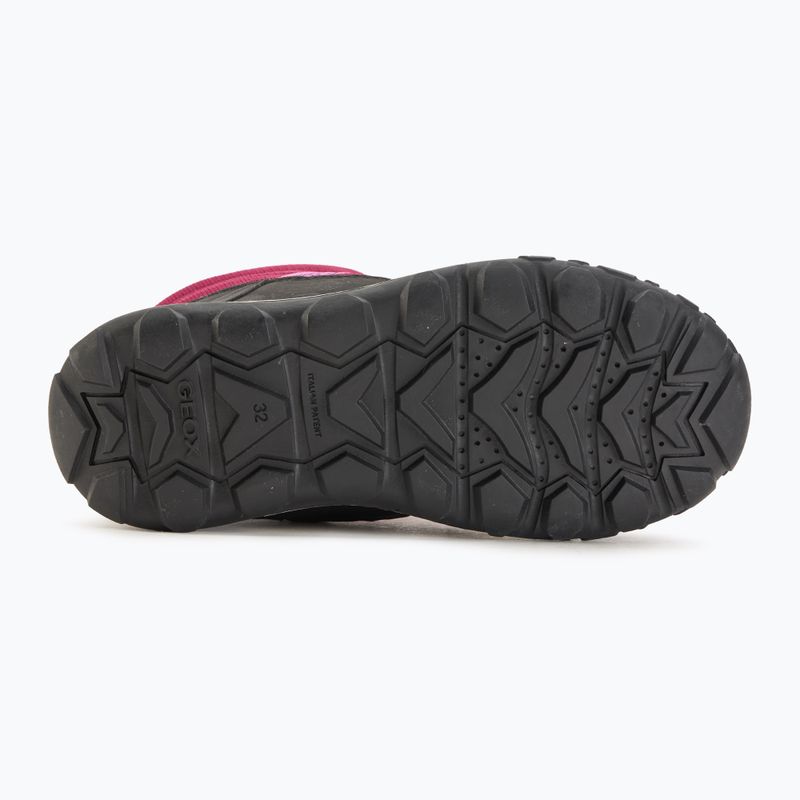 Geox Trekkyup ABX lampone scuro/nero stivali da neve junior 4