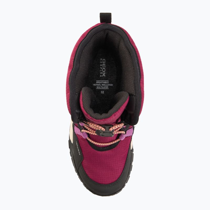 Geox Trekkyup ABX lampone scuro/nero stivali da neve junior 5
