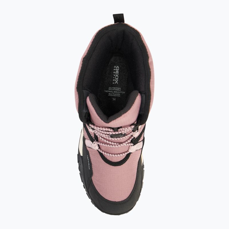 Geox Trekkyup ABX junior stivali da neve rosa antico / nero 5