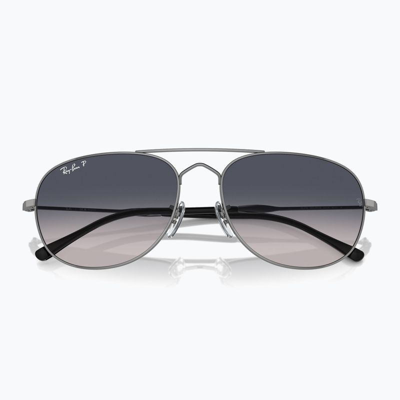 Occhiali da sole Ray-Ban Bain Bridge gunmetal/blue polarized 3