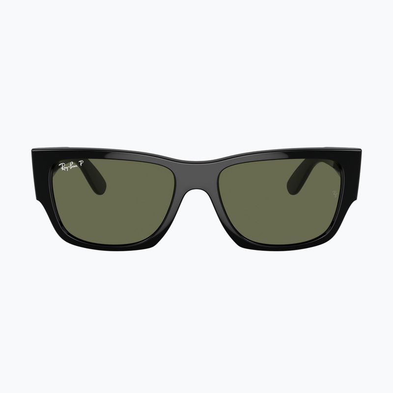 Occhiali da sole Ray-Ban Carlos black/green polarized 2