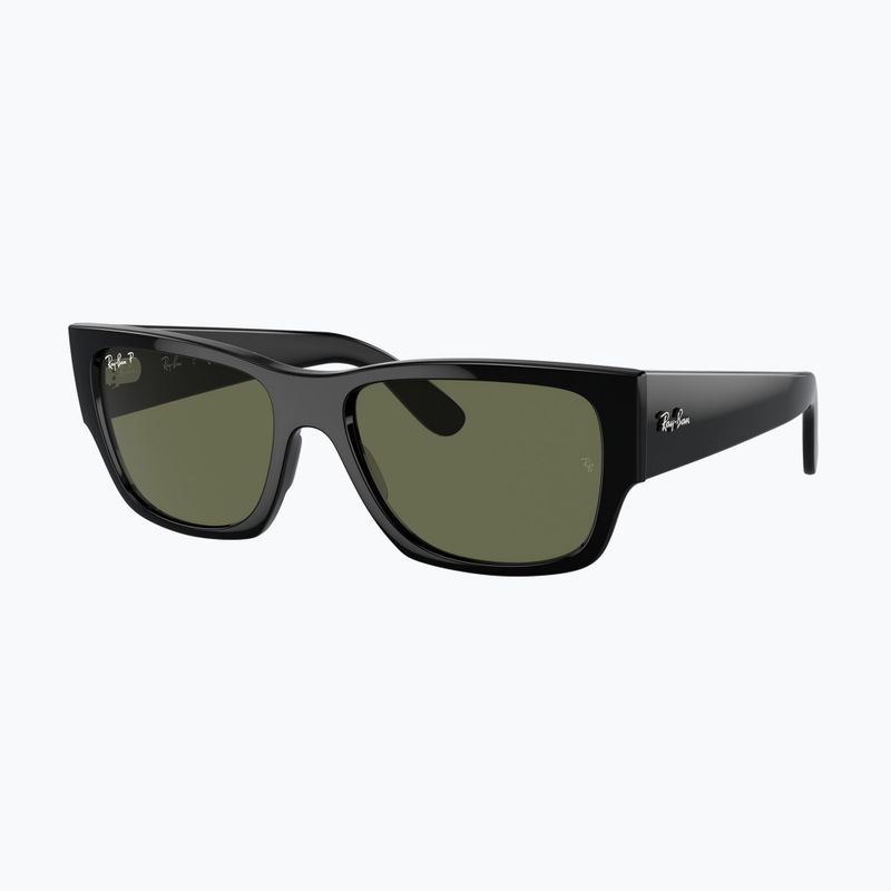 Occhiali da sole Ray-Ban Carlos black/green polarized 4