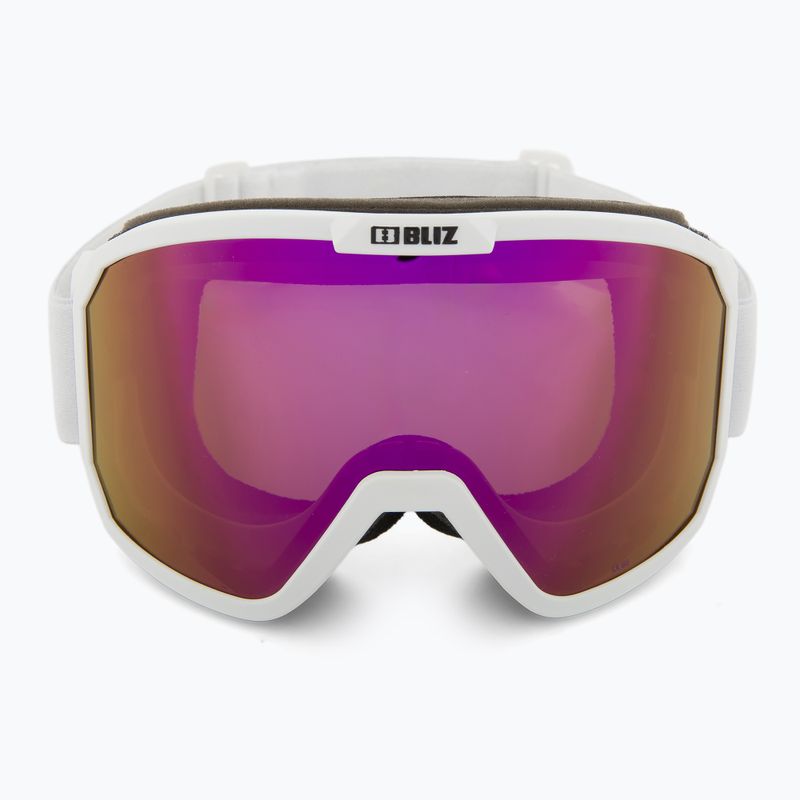 Occhiali da sci Bliz Rave opaco bianco/marrone rosa 2