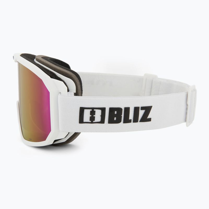 Occhiali da sci Bliz Rave opaco bianco/marrone rosa 4