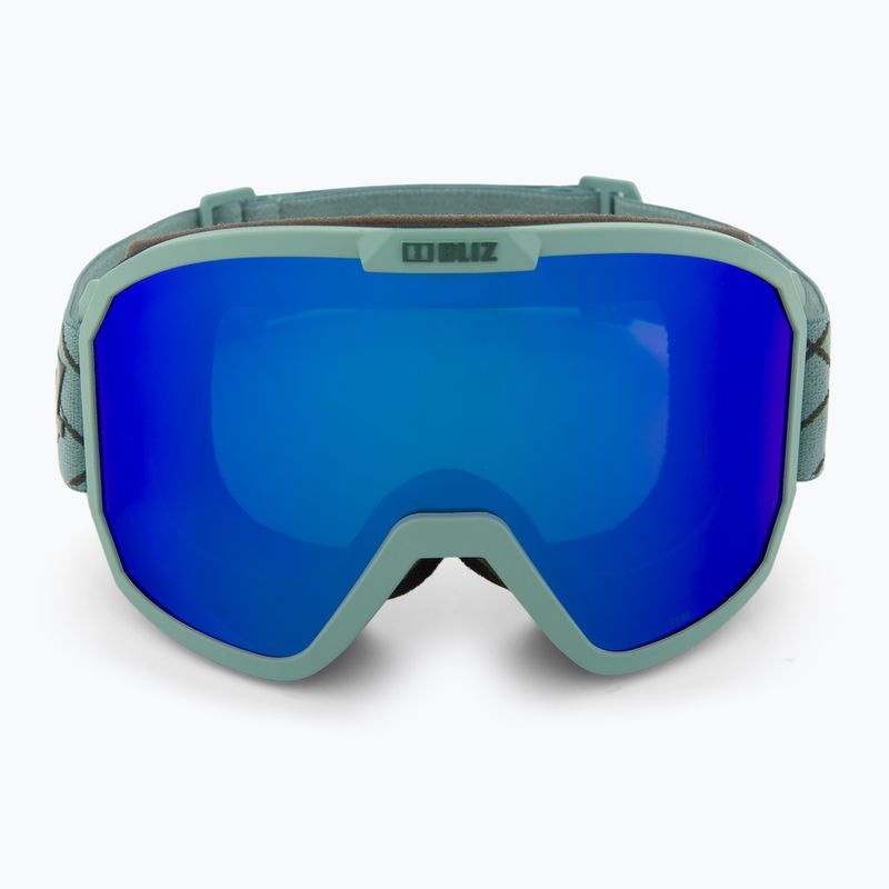 Occhiali da sci Bliz Rave verde opaco/marrone blu 2