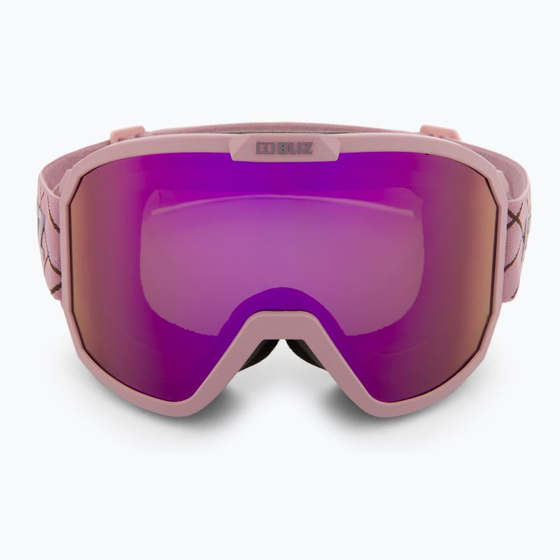 Occhiali da sci Bliz Rave rosa opaco/marrone 2