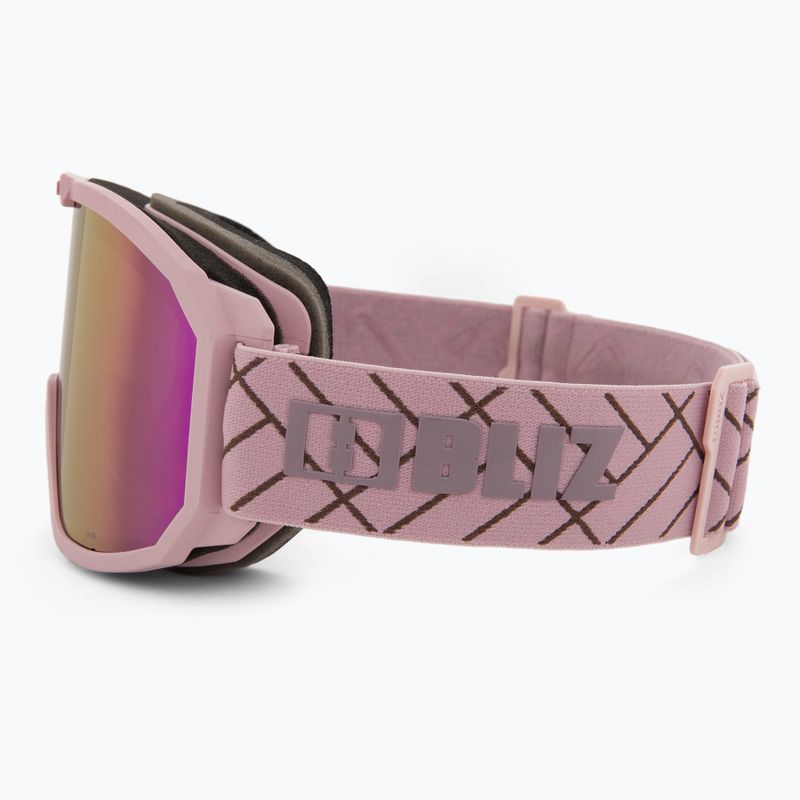 Occhiali da sci Bliz Rave rosa opaco/marrone 4