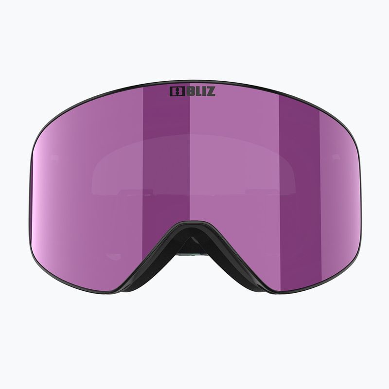 Occhiali da sci Bliz Flow nero/marrone opaco rosa ghiaccio 2