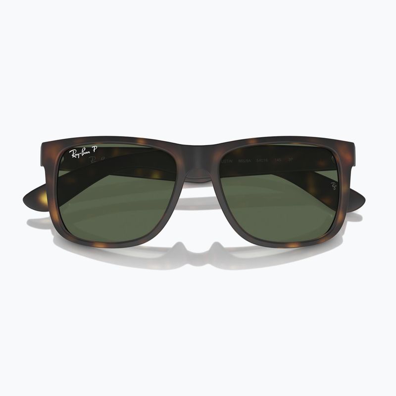 Occhiali da sole Ray-Ban Justin Classic havana/dark green polarized 3
