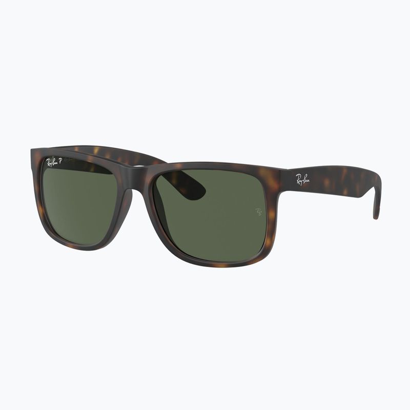 Occhiali da sole Ray-Ban Justin Classic havana/dark green polarized 4