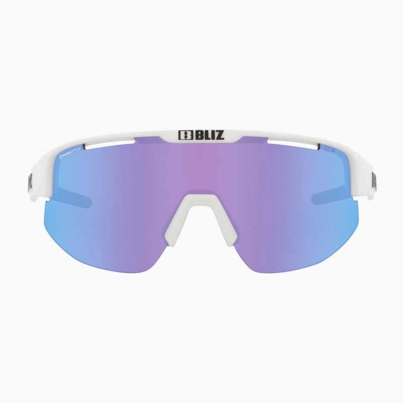 Occhiali da sole Bliz Matrix Nano Optics Nordic Light bianco opaco/begonia/blu viola multi 3